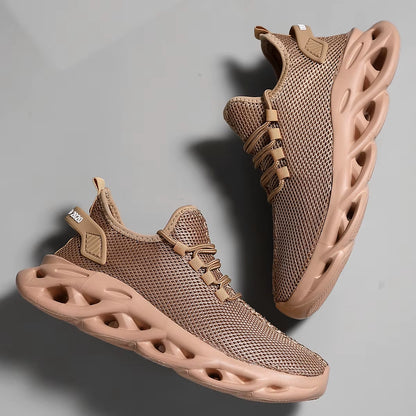 Men Casual Sport Shoes Breathable Lightweight Sneakers Outdoor Mesh Black Running Shoes Athletic Jogging Tenis Walking Shoes