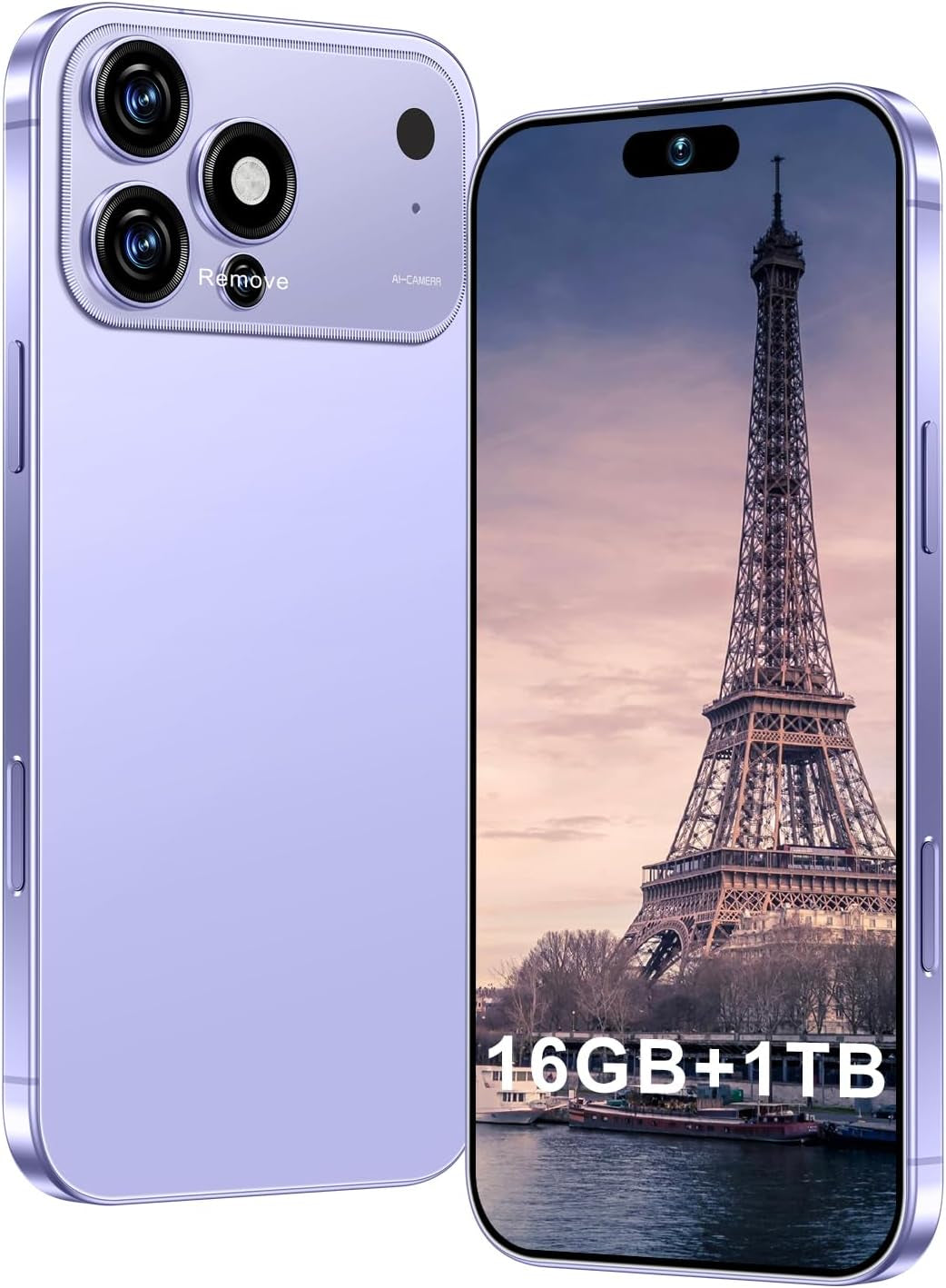 Proma X 17 Unlocked Smartphone - 6.99" HD Display, 5G Connectivity, 16+1TB Storage, 7000mAh Battery, 72+108MP Dual Camera, Fingerprint and Face ID Security, Dual SIM (Black)