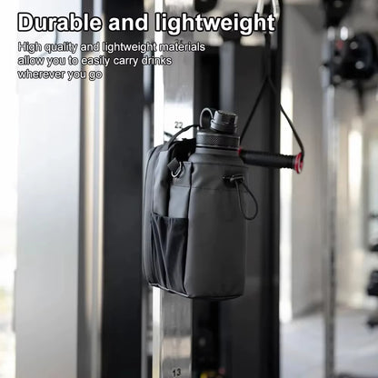 Magnetic Gym Bag Large Capacity Magnetic Carrier Bag with Phone Pocket Portable Gym Water Bottle Pouch Gym Accessories Organizer