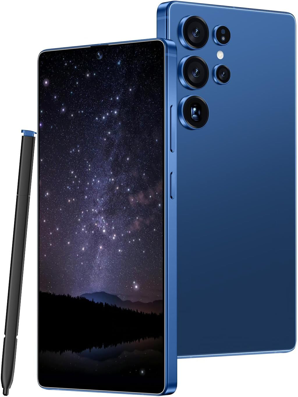 I25 Ultra Unlocked Android Smartphone - 12GB RAM, 512GB Storage, 6.99" HD Display, 7000mAh Battery, Snapdragon 8 Gen 3, 68MP + 108MP Professional Camera, Android 14, Face Unlock, Stylus Included (Rose)