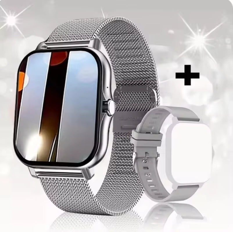 2025 New Smart Watch Bluetooth Call Message Reminder Man Woman Gift Full Touch Screen Sports Fitness Smart Watch