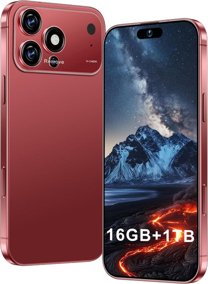 Proma X 17 Unlocked Smartphone - 6.99" HD Display, 5G Connectivity, 16+1TB Storage, 7000mAh Battery, 72+108MP Dual Camera, Fingerprint and Face ID Security, Dual SIM (Black)