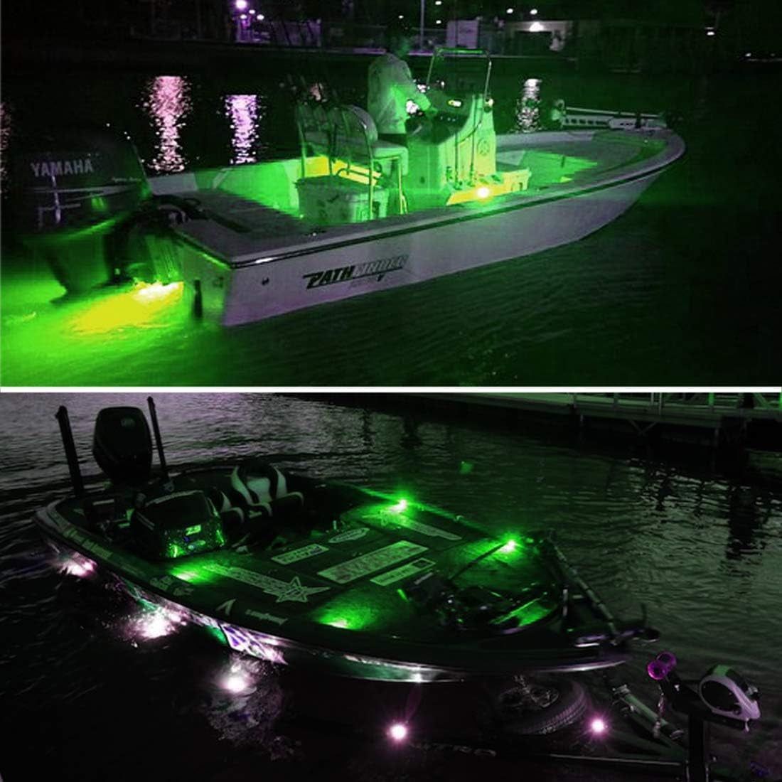 Boaton LED Night Fishing Lights - Courtesy, Deck, Navigation Lights for Boats (Green)