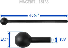 Yes4All Steel Mace Bell for Strength Training, Support Full Body, Muscles, Shoulder, Grips & Forearms Workouts, Stretching 5, 7, 10, 15, 20, 25, 30 LB for Woman & Man