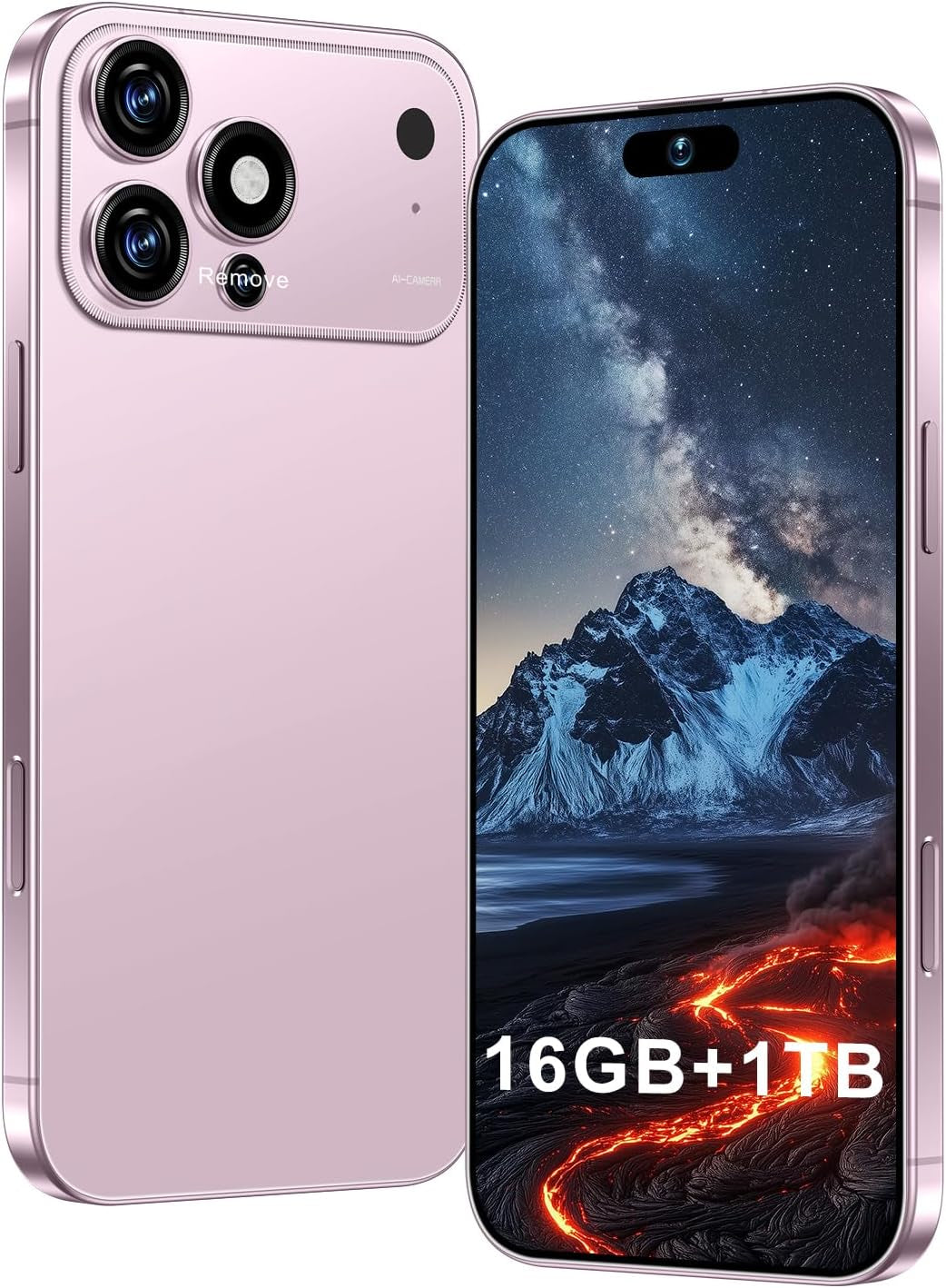 Proma X 17 Unlocked Smartphone - 6.99" HD Display, 5G Connectivity, 16+1TB Storage, 7000mAh Battery, 72+108MP Dual Camera, Fingerprint and Face ID Security, Dual SIM (Black)
