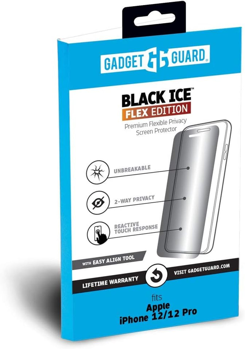 Gadget Guard Iphone 12 Mini Screen Protector, Shatterproof, Privacy Protection, Matte, Tempered Glass, 1 Count, 5.4 Inches, High Clarity, 9H Hardness