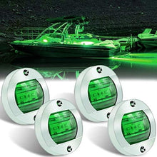 Boaton LED Night Fishing Lights - Courtesy, Deck, Navigation Lights for Boats (Green)