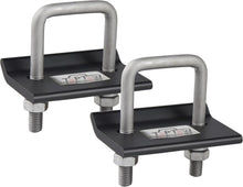 TOPTOW 64707 Trailer Hitch Tightener anti Rattle Clamp for 1.25 Inch and 2 Inch Receiver Hitches, Black Aluminum Stabilizer Plate, 2 Packs