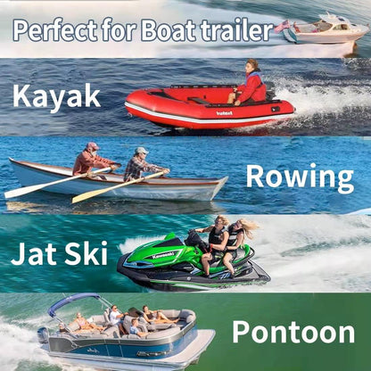 MEILI Heavy Duty Boat Trailer Transom Strap (2PK) - 2 Inch X 48 Inch Adjustable Marine Boat Tie down Straps to Trailer (Shipped from USA) with Quick Release Buckle1200 LBS Capacity Securely