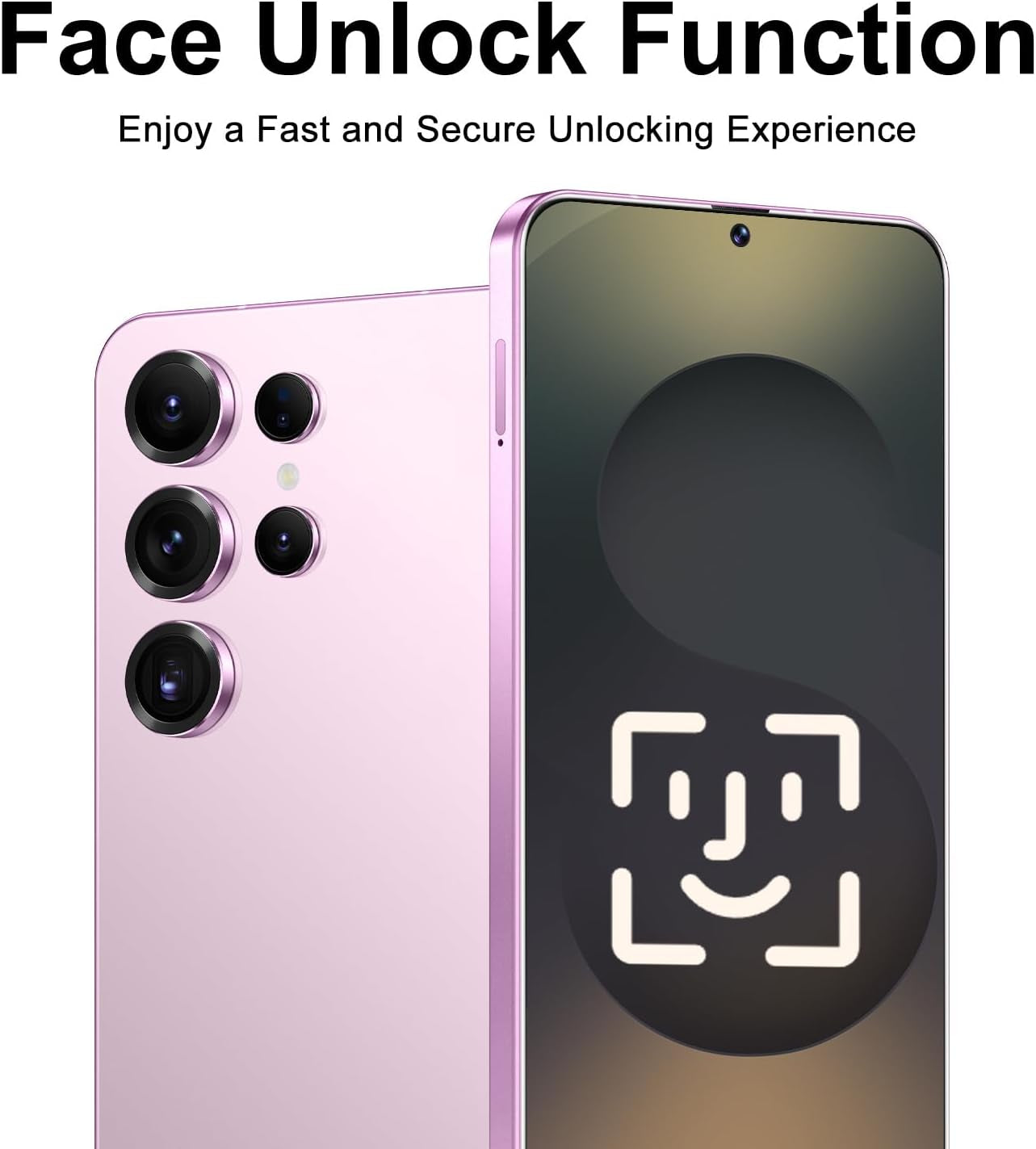 X25 Ultra Unlocked Android Smartphone, Dual SIM 5G, 8GB RAM + 128GB Storage with 128GB Memory Card, High-Performance Processor, 6800mAh Battery, 6.8" HD Display (Sakura Pink)