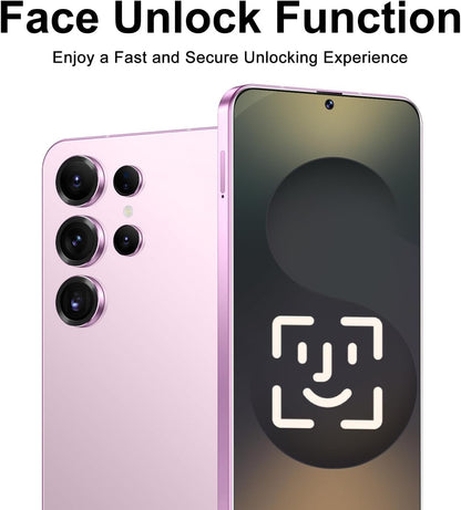 X25 Ultra Unlocked Android Smartphone, Dual SIM 5G, 8GB RAM + 128GB Storage with 128GB Memory Card, High-Performance Processor, 6800mAh Battery, 6.8" HD Display (Sakura Pink)