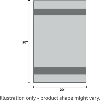 AMOUR INFINI Cotton Kitchen Towels - Set of 4 Highly Absorbent, Ultra Soft Waffle Weave Tea Towel with Hanging Loop - 20X28 Inch Quick Drying Dish Cloths for Cleaning (Blue)