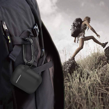 Ahastyle Upgrade Silicone Case Protective Cover [Front LED Visible] Compatible with Apple Airpods 2 & 1 (Black)