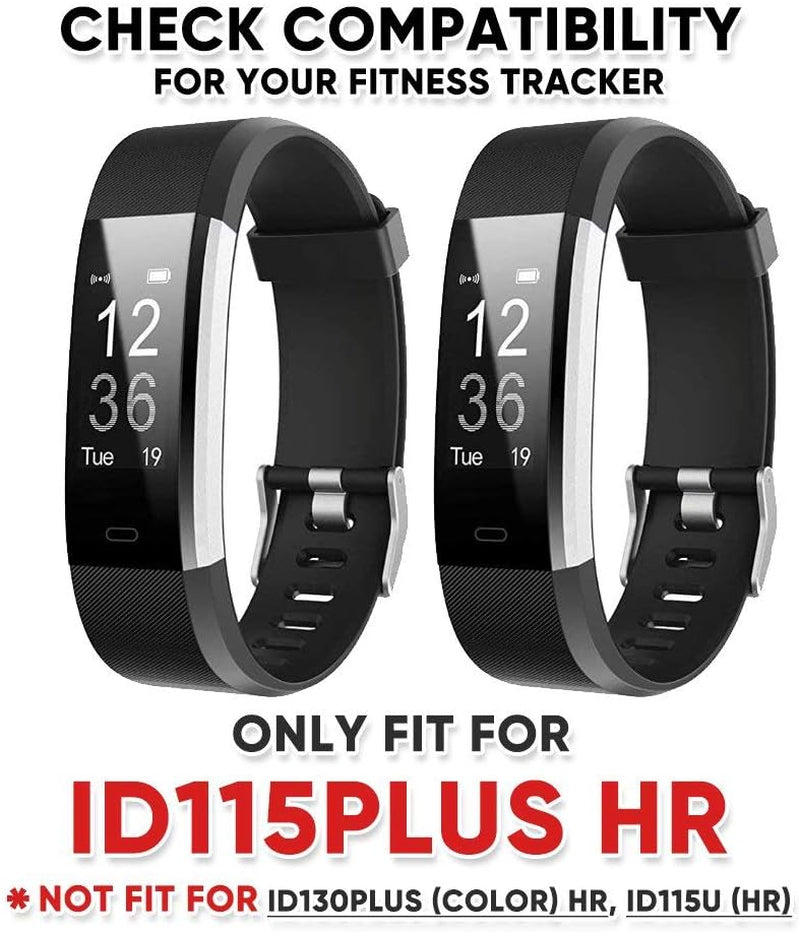 ZURURU Veryfitpro Id115Plus HR Replacement Bands for Veryfit Pro Id115Plus HR Fitness Tracker Smart Watch