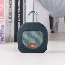 Txesign Protective Silicone Stand up Carrying Case for JBL Clip 3 Waterproof Portable Speaker(Blue)