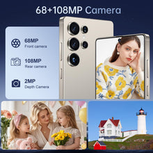 I25 Ultra Smartphone 16GB+512GB Android 14 Smartphone, 6.99" FHD+ Display, 7000Mah Battery, 108MP+68MP Dual Camera, Built-In Pen Stylus, Fast Performance Large Memory (Titanium Gray)