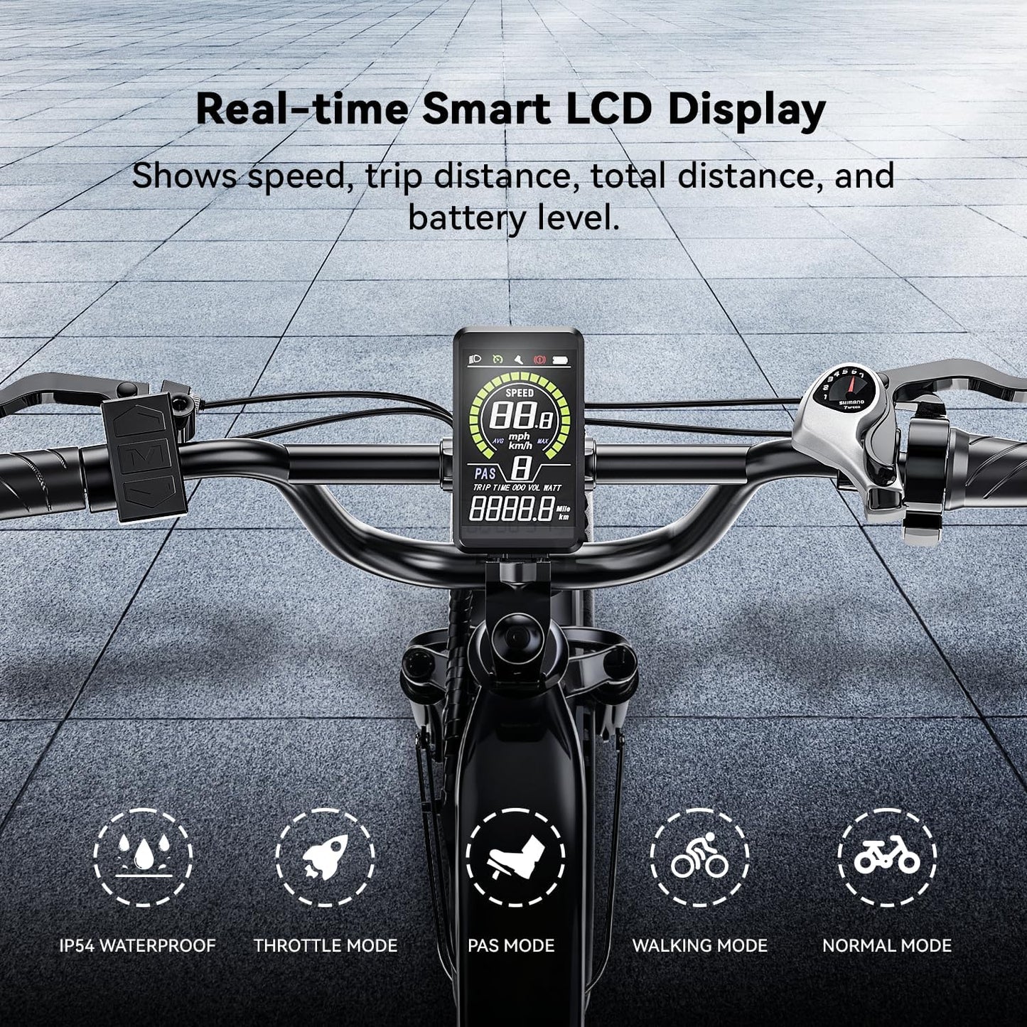 Electric Bike for Adults, 48V 20Ah, 20" X4.0 Fat Tire Step-Thru E-Bike, up to 30+ MPH, 80-Mile Range, Removable Battery, Carry Small Passenger, Ebike for Snow, Mountains, Road UL Certified