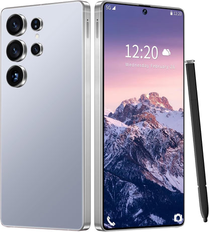 Huness I25 Ultra Unlocked Cell Phone,Built in Pen,16+1Tb Unlocked Phone, Android 14 Battery 7000Mah 6.99" HD Screen Smartphone, 5G/Face Id/Fingerprint Lock/Dual SIM/GPS (Green, 16+1TB)