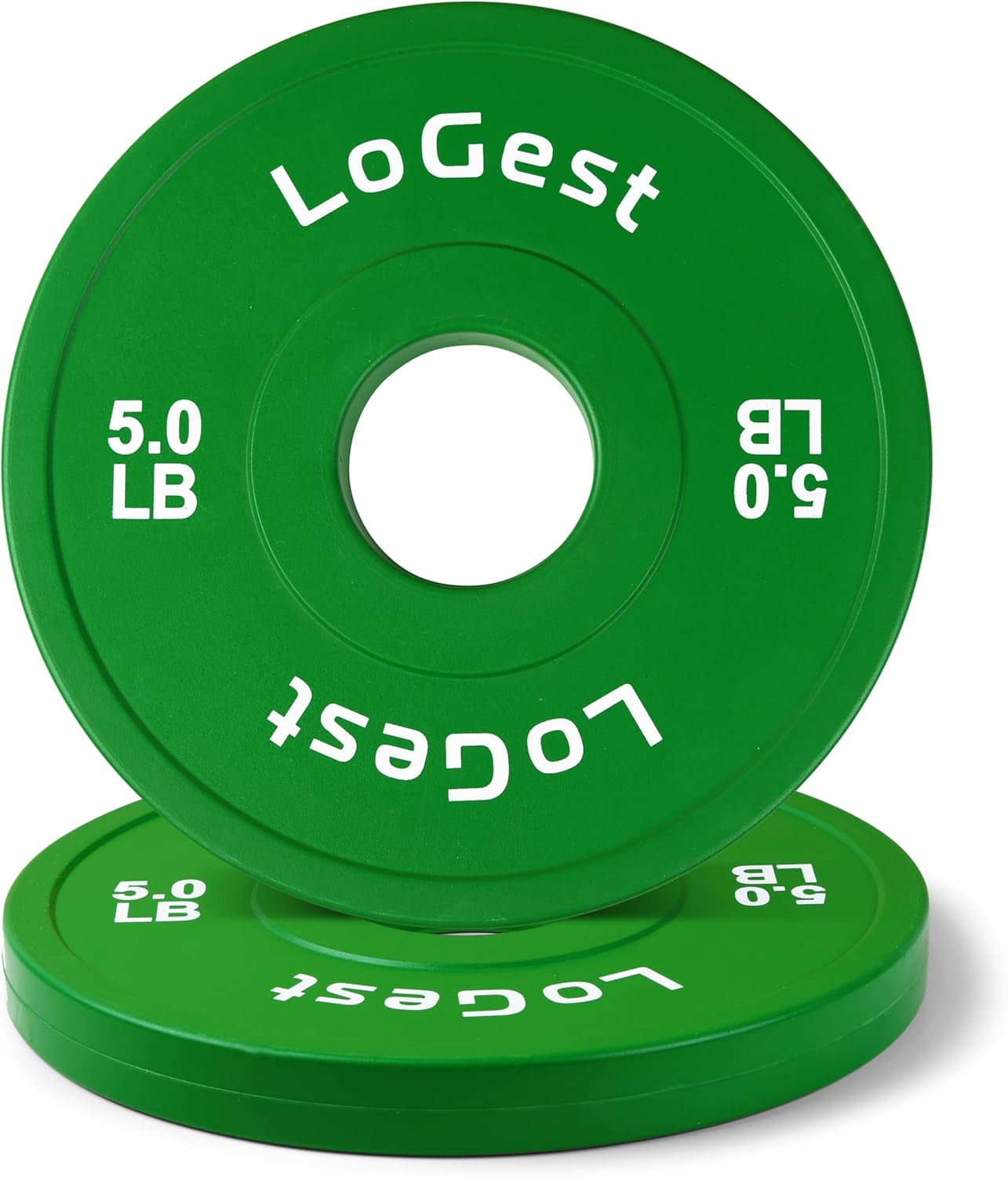 Logest Pair Olympic Plates - Barbell Weights Set of 2 Weight Plates for Olympic Bars Perfect for Strength Training Plates Exercise Balance Increase Available in 0.50LB 1.25LB 2.5LB 5LB 7.5LB 10LB Weight Plate