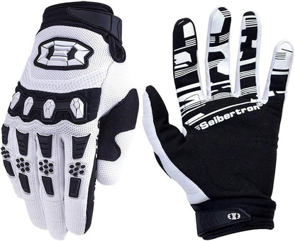 Seibertron Unisex BMX MX ATV MTB Racing Mountain Bike Bicycle Cycling Off-Road/Dirt Bike Gloves Road Racing Motorcycle Motocross Sports Gloves Touch Recognition Full Finger Glove