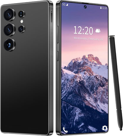 Huness I25 Ultra Unlocked Cell Phone,Built in Pen,16+1Tb Unlocked Phone, Android 14 Battery 7000Mah 6.99" HD Screen Smartphone, 5G/Face Id/Fingerprint Lock/Dual SIM/GPS (Green, 16+1TB)