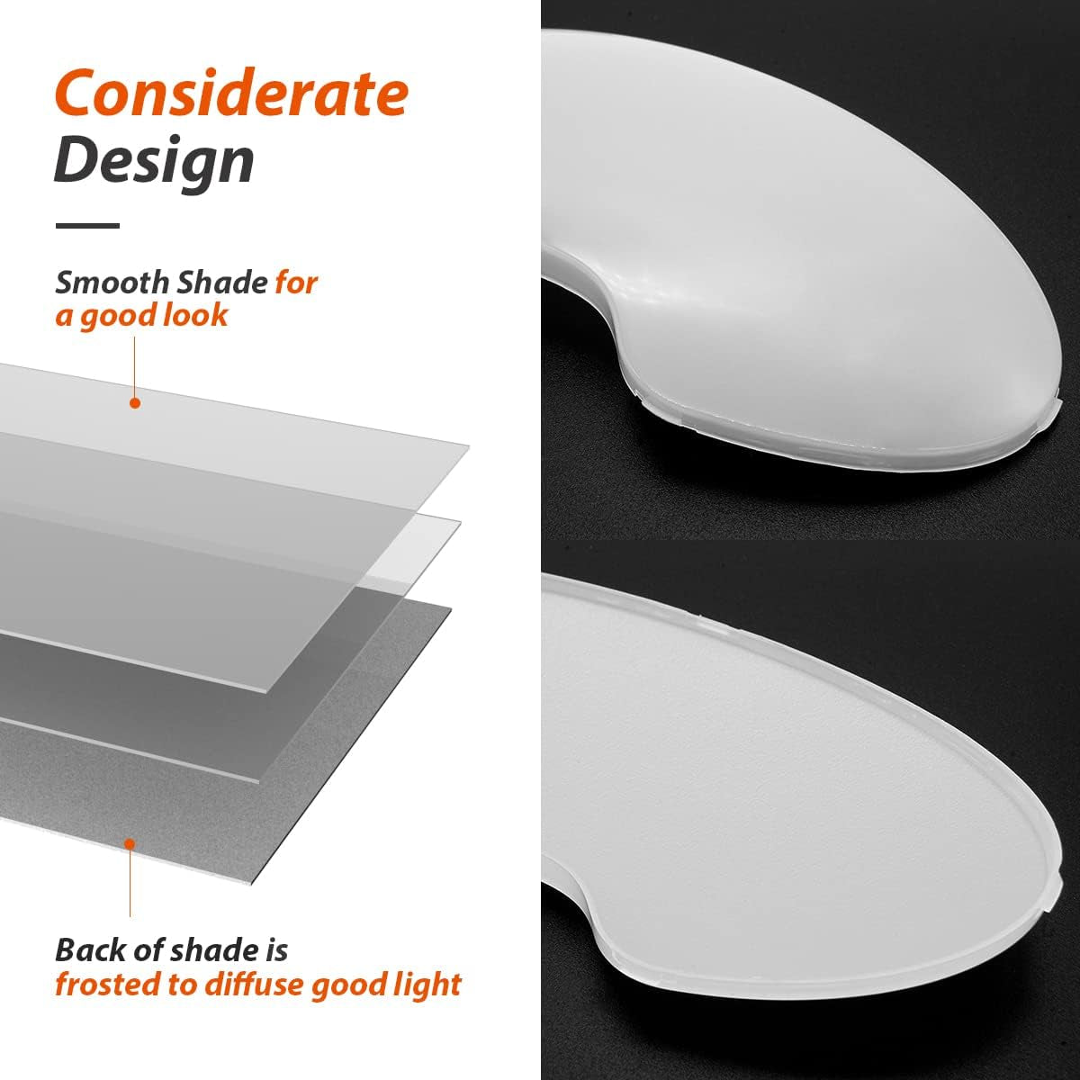 Dream Lighting 12V RV Interior Light with On/Off Switch 6 Inch Oval LED Ceiling Light 4.5W 3500K Soft White Lighting, Pack of 1