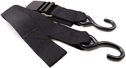 MEILI Heavy Duty Boat Trailer Transom Strap (2PK) - 2 Inch X 48 Inch Adjustable Marine Boat Tie down Straps to Trailer (Shipped from USA) with Quick Release Buckle1200 LBS Capacity Securely