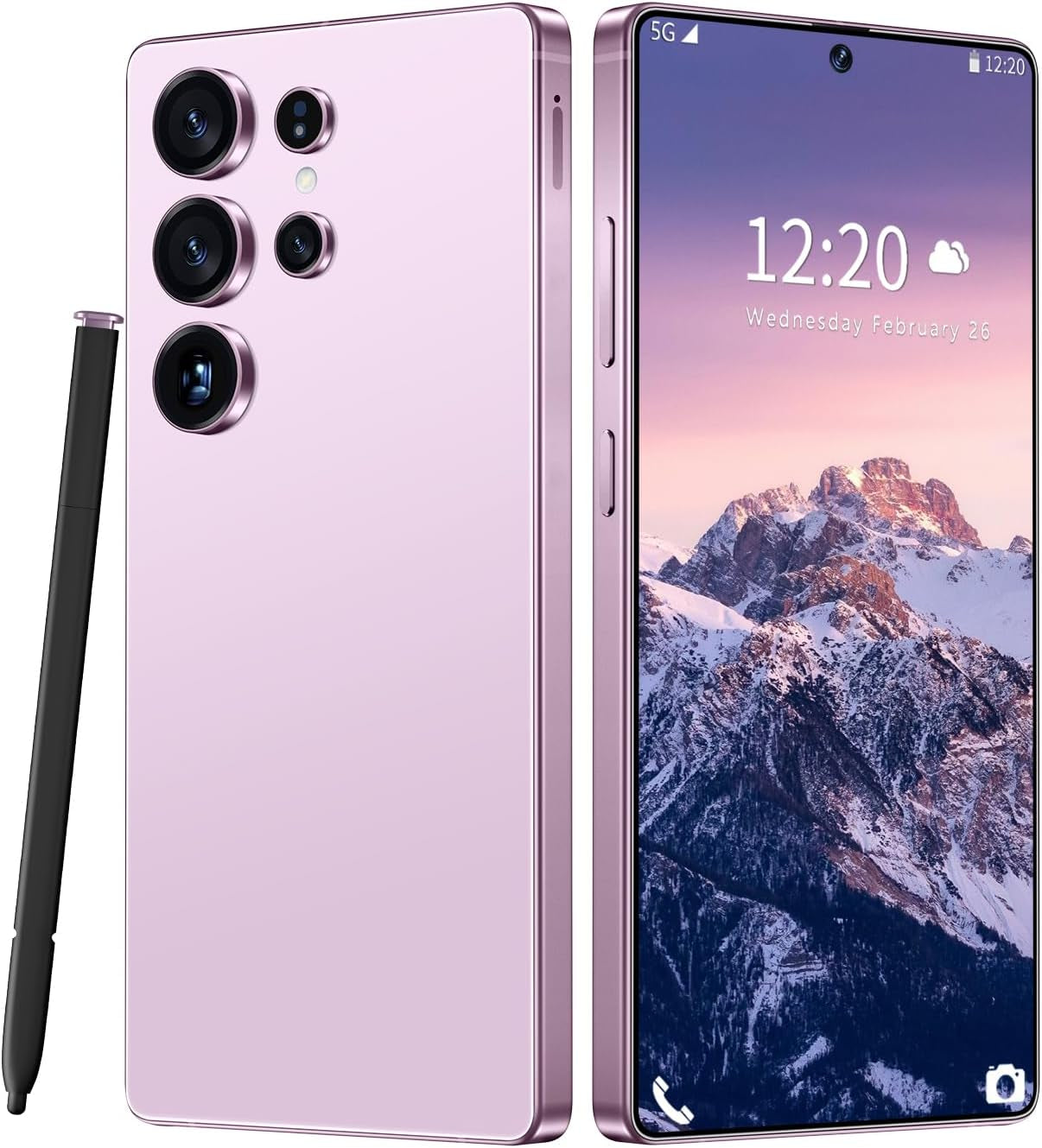 Huness I25 Ultra Unlocked Cell Phone,Built in Pen,16+1Tb Unlocked Phone, Android 14 Battery 7000Mah 6.99" HD Screen Smartphone, 5G/Face Id/Fingerprint Lock/Dual SIM/GPS (Green, 16+1TB)
