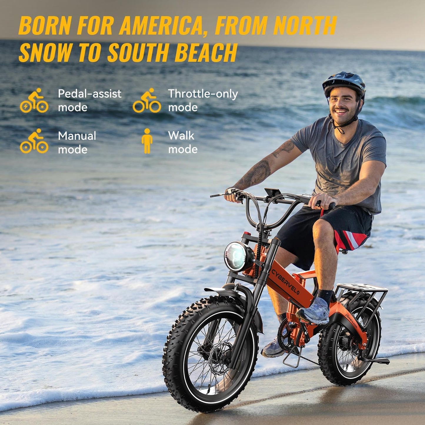 2000W Electric Bike for Adults – 4.0 X 20 Inch Fat Tire, 35MPH Speed, 100Mile Range, 48V 25Ah,Folding Ebike for All-Terrain Performance
