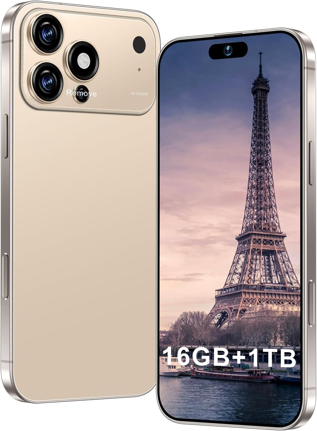 Proma X 17 Unlocked Smartphone - 6.99" HD Display, 5G Connectivity, 16+1TB Storage, 7000mAh Battery, 72+108MP Dual Camera, Fingerprint and Face ID Security, Dual SIM (Black)