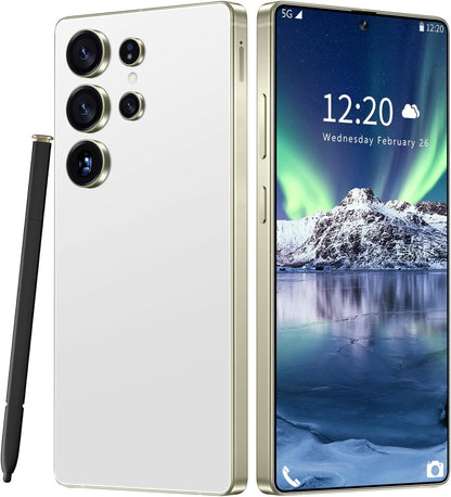 Huness I25 Ultra Unlocked Cell Phone,Built in Pen,16+1Tb Unlocked Phone, Android 14 Battery 7000Mah 6.99" HD Screen Smartphone, 5G/Face Id/Fingerprint Lock/Dual SIM/GPS (Green, 16+1TB)