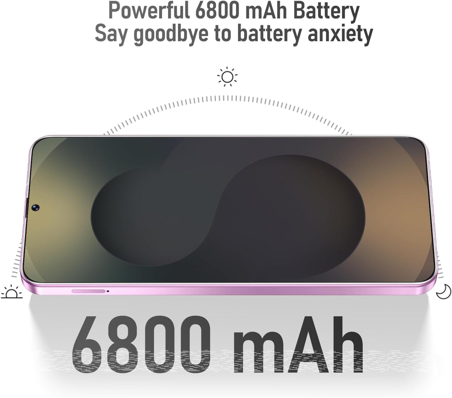 X25 Ultra Unlocked Android Smartphone, Dual SIM 5G, 8GB RAM + 128GB Storage with 128GB Memory Card, High-Performance Processor, 6800mAh Battery, 6.8" HD Display (Sakura Pink)