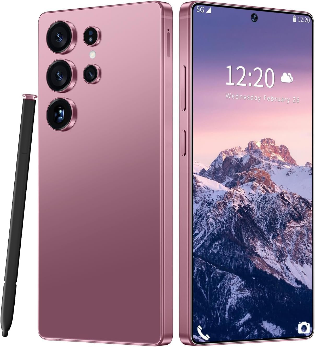 Huness I25 Ultra Unlocked Cell Phone,Built in Pen,16+1Tb Unlocked Phone, Android 14 Battery 7000Mah 6.99" HD Screen Smartphone, 5G/Face Id/Fingerprint Lock/Dual SIM/GPS (Green, 16+1TB)