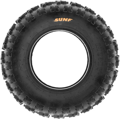 Sunf 21X7-10 Front & 20X10-9 Rear ATV UTV Knobby Sport Tires,6 PR Tubeless A027, Set of 4