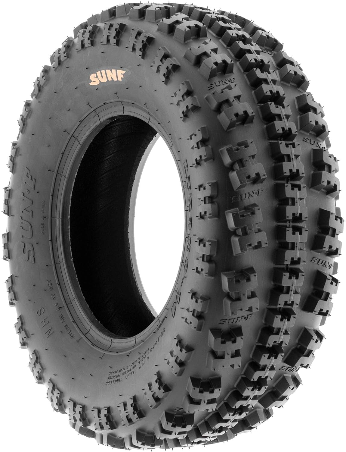 Sunf 21X7-10 Front & 20X10-9 Rear ATV UTV Knobby Sport Tires,6 PR Tubeless A027, Set of 4