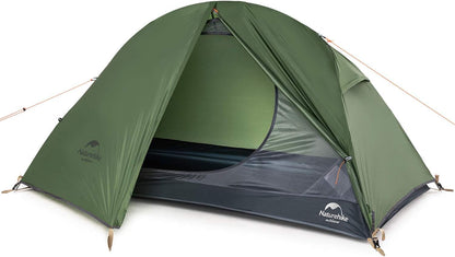 Naturehike Bikepacking 1 Person Tent, Waterproof Easy Set up Free Standing Single Person Tent, Lightweight Backpacking Tent for 1 Person, One Person Tent with Footprint Included