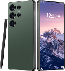 Huness I25 Ultra Unlocked Cell Phone,Built in Pen,16+1Tb Unlocked Phone, Android 14 Battery 7000Mah 6.99" HD Screen Smartphone, 5G/Face Id/Fingerprint Lock/Dual SIM/GPS (Green, 16+1TB)