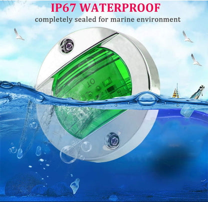Boaton LED Night Fishing Lights - Courtesy, Deck, Navigation Lights for Boats (Green)