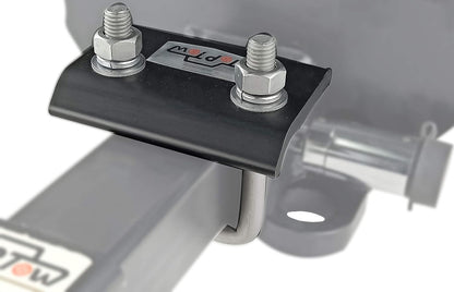 TOPTOW 64707 Trailer Hitch Tightener anti Rattle Clamp for 1.25 Inch and 2 Inch Receiver Hitches, Black Aluminum Stabilizer Plate, 2 Packs