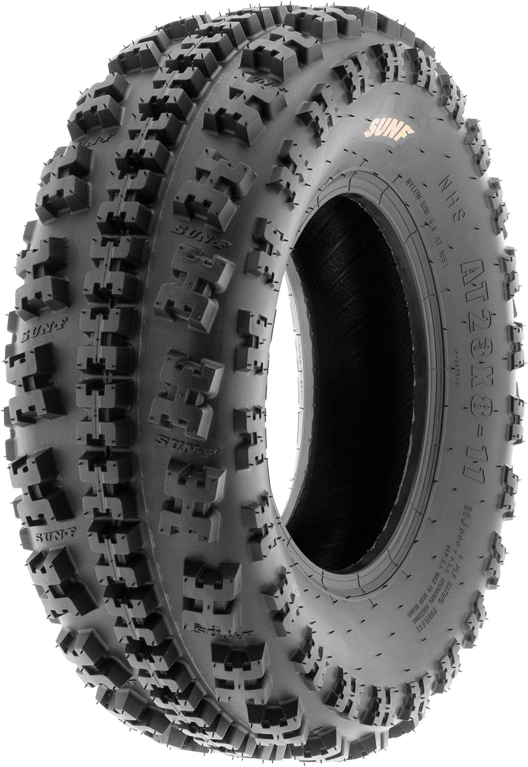 Sunf 21X7-10 Front & 20X10-9 Rear ATV UTV Knobby Sport Tires,6 PR Tubeless A027, Set of 4