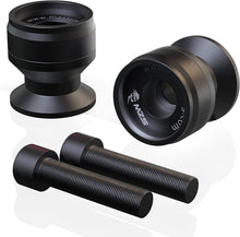 MZS 8MM Swingarm Spools Sliders Stand Universal M8 Black Compatible with CBR 600 F2 F3 F4 F4I CBR600RR CBR1000RR GSXR600 GSXR750 GSXR1000 GSXS750 SV650 ZX6R ZX10R Z650 Z900 Z1000 EX400 EX650 Daytona